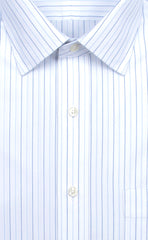 Slim Fit Alternating Stripe Spread Collar Supima® Cotton Non-Iron Pinpoint Oxford Dress Shirt