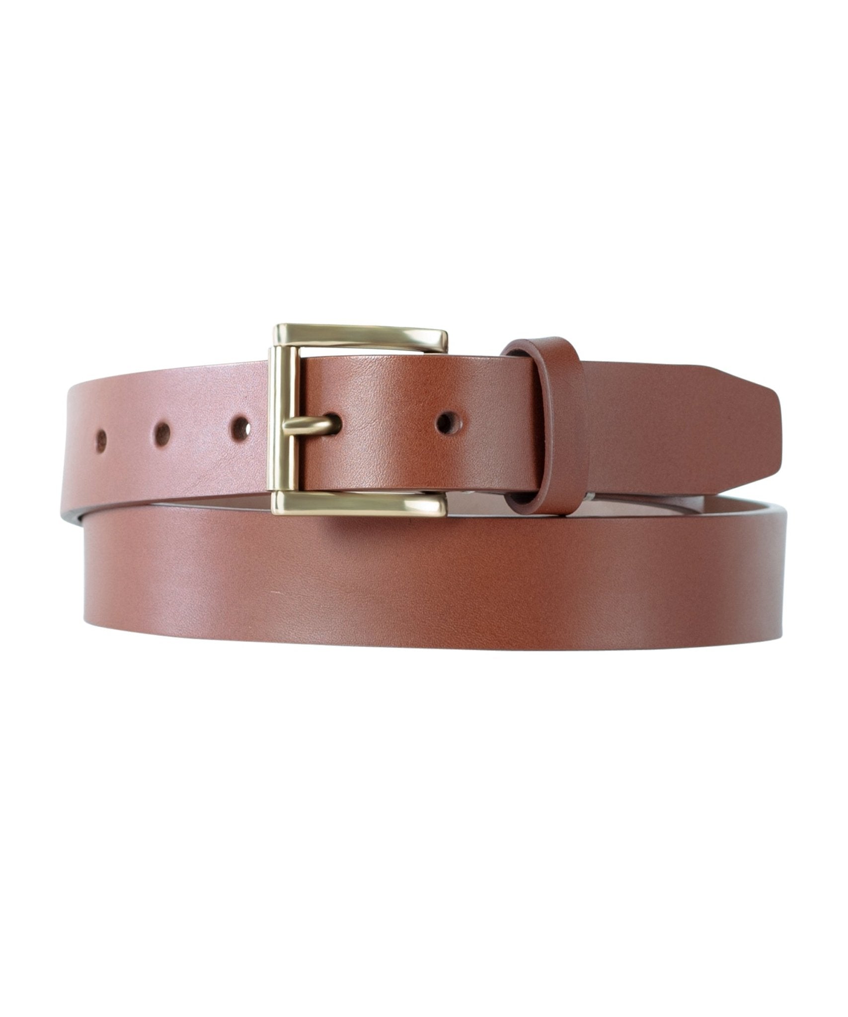 Brown Slab Belt With Stitched Inlay – Wilkes & Riley, LLC
