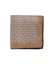 Wilkes & Riley Hand - Rolled Pocket Square - Gold Foulard - Wilkes & Riley, LLC