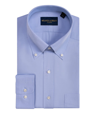 Blue Pinpoint Oxford Non-Iron Dress Shirt - Button-Down