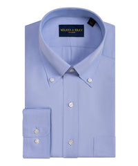 Blue Pinpoint Oxford Non-Iron Dress Shirt - Button-Down