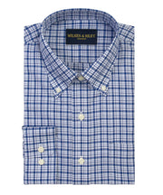 Blue Multi Twill Plaid Button - Down Collar Non - Iron Sport Shirt - Wilkes & Riley, LLC