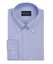 Blue Pinpoint Oxford Non - Iron Dress Shirt - Button - Down - Wilkes & Riley, LLC