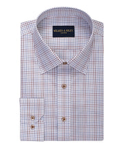 Country Spice Check Spread Collar Non - Iron Dress Shirt - Wilkes & Riley, LLC
