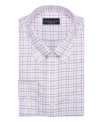 Multi Check Twill Check Button - Down Collar Non - Iron Sport Shirt - Wilkes & Riley, LLC