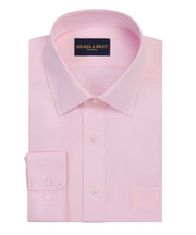 Pink Pinpoint Oxford Non - Iron Dress Shirt - Spread Collar - Wilkes & Riley, LLC