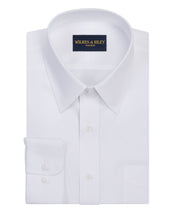 white no collar dress shirt Non-Iron Twill Dress Shirt White