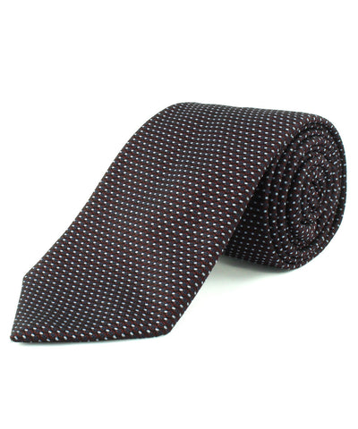 Burgundy Micro Circles Tie