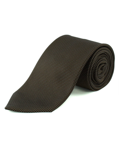 Brown Micro Dot Tie