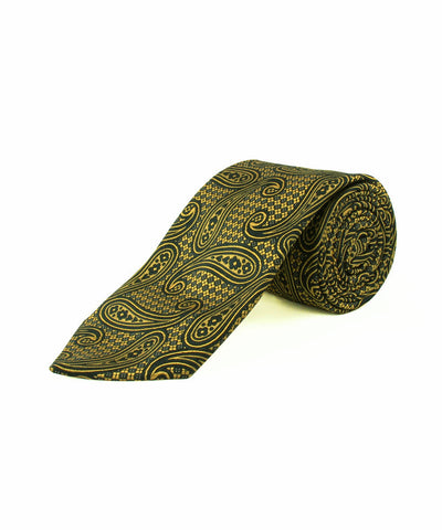 Gold/Navy Large Paisley