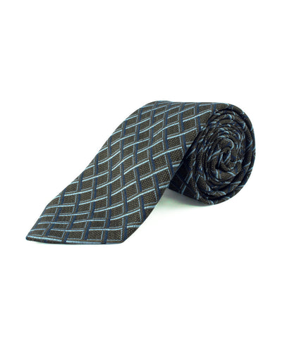 Brown Multi Basketweave Tie