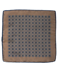 Wilkes & Riley Hand-Rolled Pocket Square - Gold Medallion