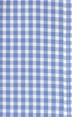 Tailored Fit Blue Gingham Button-Down Collar Supima® Non-Iron Cotton Broadcloth Sport Shirt