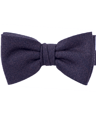 Charcoal Textured Solid Bow Tie