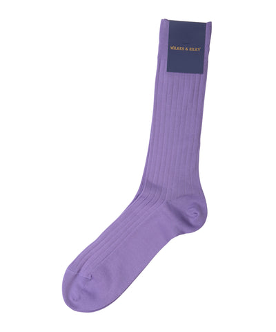 Lavender Cotton Lisle - Mid Calf