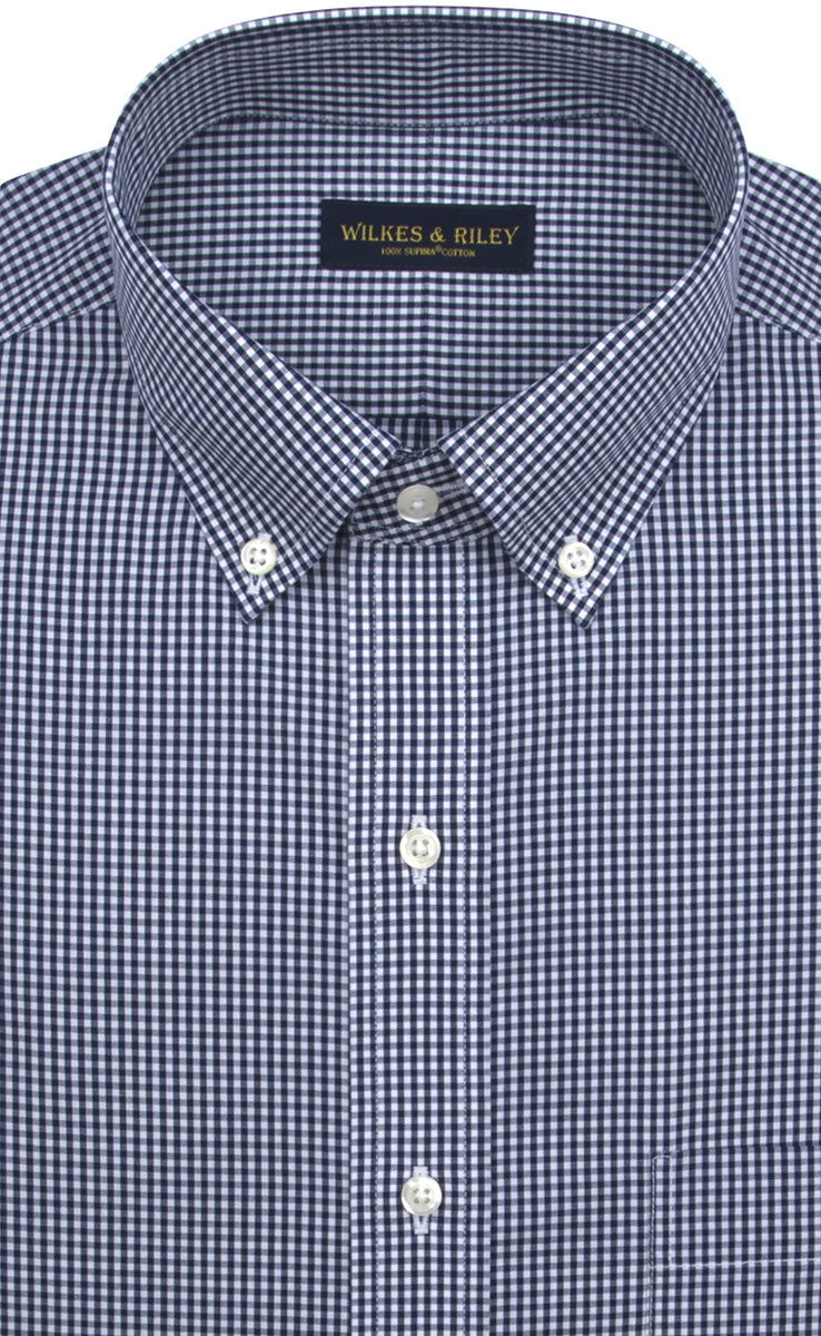 Wilkes & Riley Navy Gingham Button Down