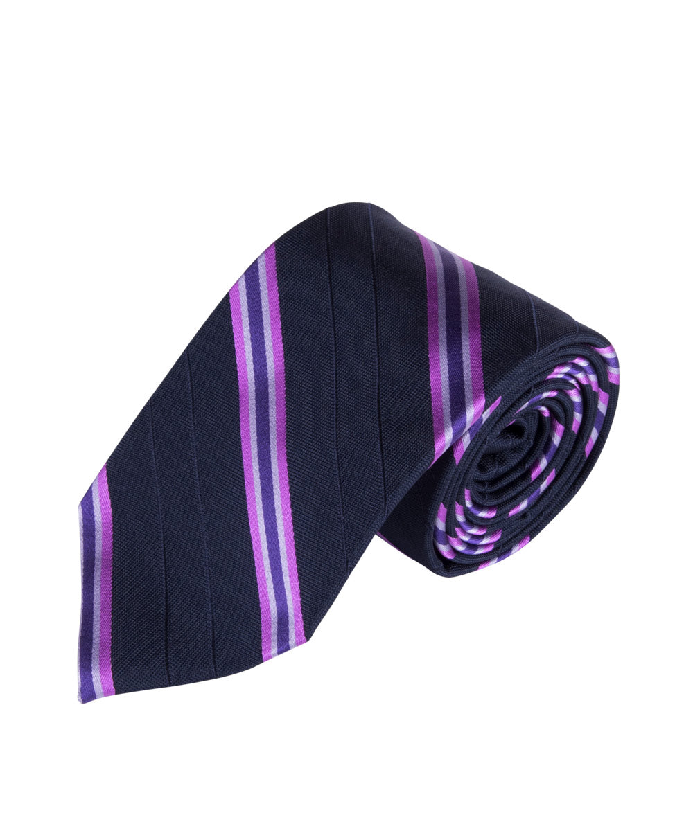 Navy & Violet Stripe