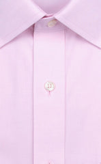 Wilkes & Riley Pink Solid English Spread Collar Alt