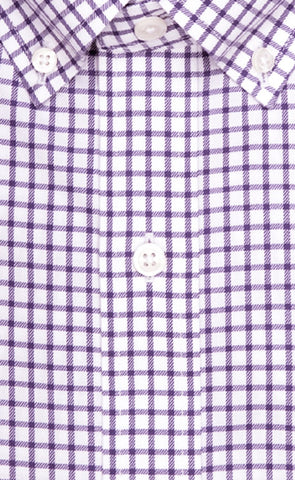 Wilkes & Riley Purple Twill Check Button Down Alt