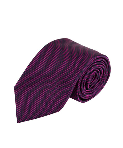 Raspberry Textured Solid Tie (Long)