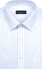 Wilkes & Riley Alternating Pinpoint Stripe Spread Collar