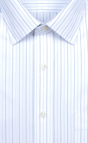 Wilkes & Riley Alternating Pinpoint Stripe Spread Collar Alt