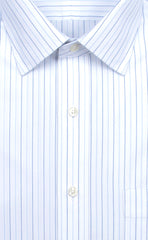 Wilkes & Riley Alternating Pinpoint Stripe Spread Collar Alt