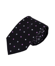 Black Herringbone Neat Tie - Wilkes & Riley, LLC