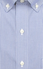Wilkes & Riley Classic Fit Blue Fine Line Button-Down Collar Supima® Cotton Non-Iron Pinpoint Oxford Dress Shirt Alt