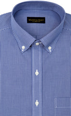Wilkes & Riley Slim Fit Blue Gingham Button Down