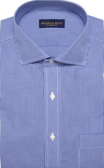 Wilkes & Riley Blue Gingham English Spread Collar