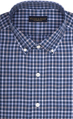 Wilkes & Riley Blue multi Plaid Button Down Sport Shirt