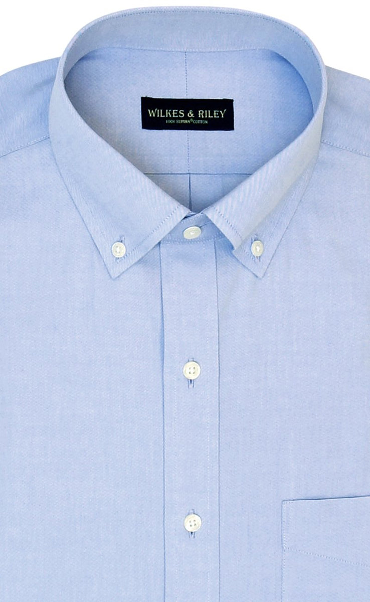 Button Down Slim Shirt - Oxford Blue