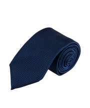 Blue Textured Solid Tie - Wilkes & Riley, LLC