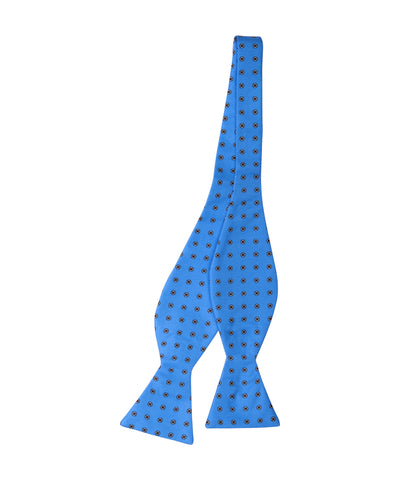 Blue Dot Self Bow Tie