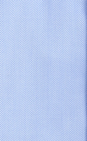 Classic Fit Blue Herringbone Spread Collar Supima® Cotton Non - Iron Dress Shirt - Wilkes & Riley, LLC