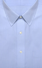 Classic Fit Blue Stripe Point Collar Supima® Cotton Non - Iron Broadcloth Dress Shirt - Wilkes & Riley, LLC