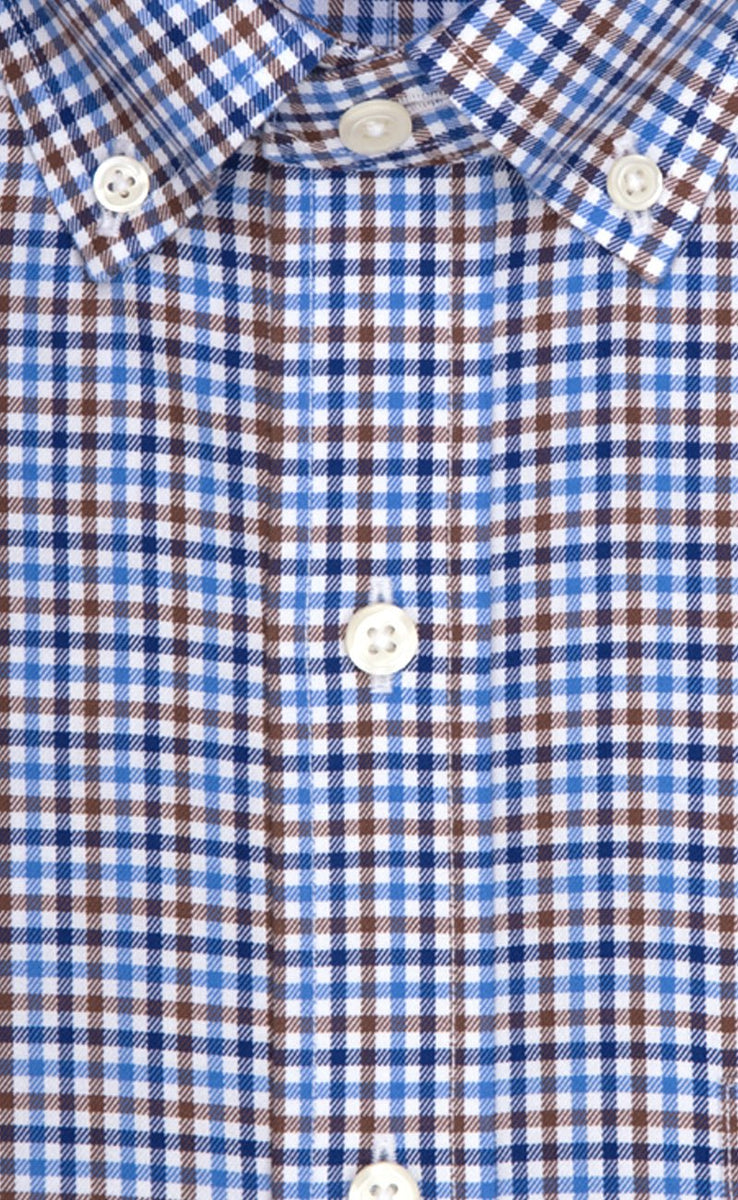 Classic Fit Multi Color Check Button-Down Twill Non-Iron