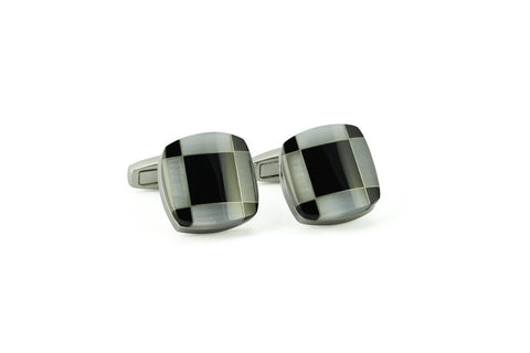 Black & White Square Cufflinks