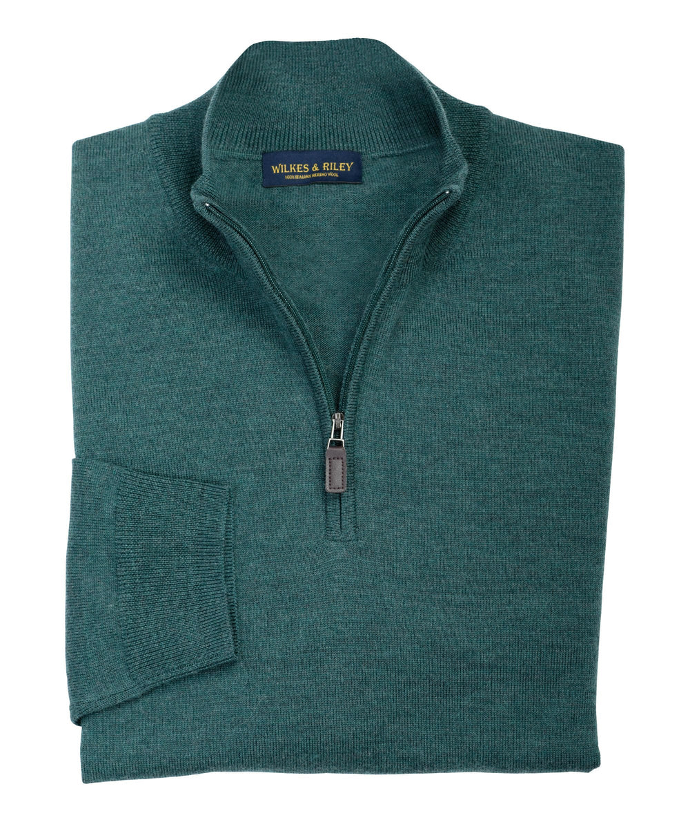 Wilkes & Riley Hunter half zip Merino sweater