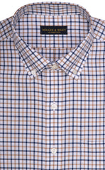 Wilkes & Riley Tan & Navy Check Button Down