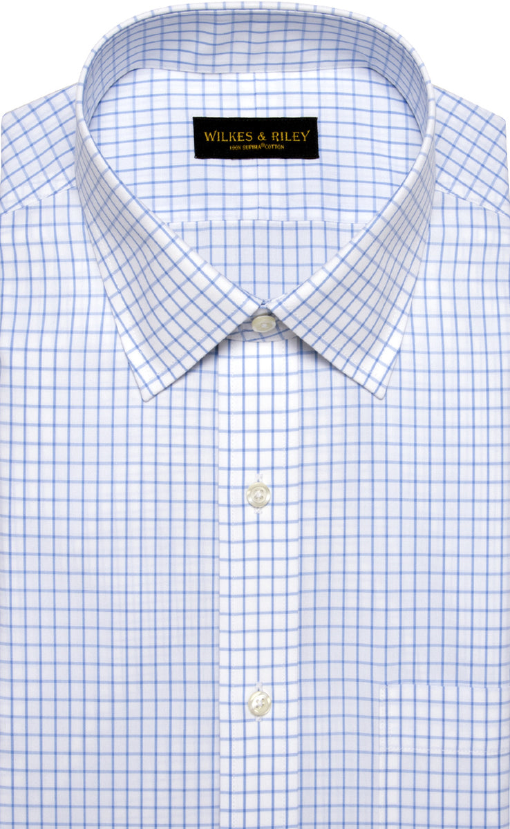 Wilkes & Riley Large Check Spread Collar