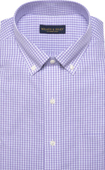 Lavender Mini Plaid Button Down