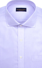 wilkes & riley lavender twill english spread collar 