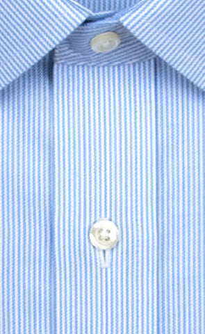 Wilkes & Riley Blue Twill Stripe Spread Collar Alt