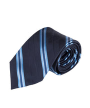 Navy & Lt Blue Stripe (Long) - Wilkes & Riley, LLC