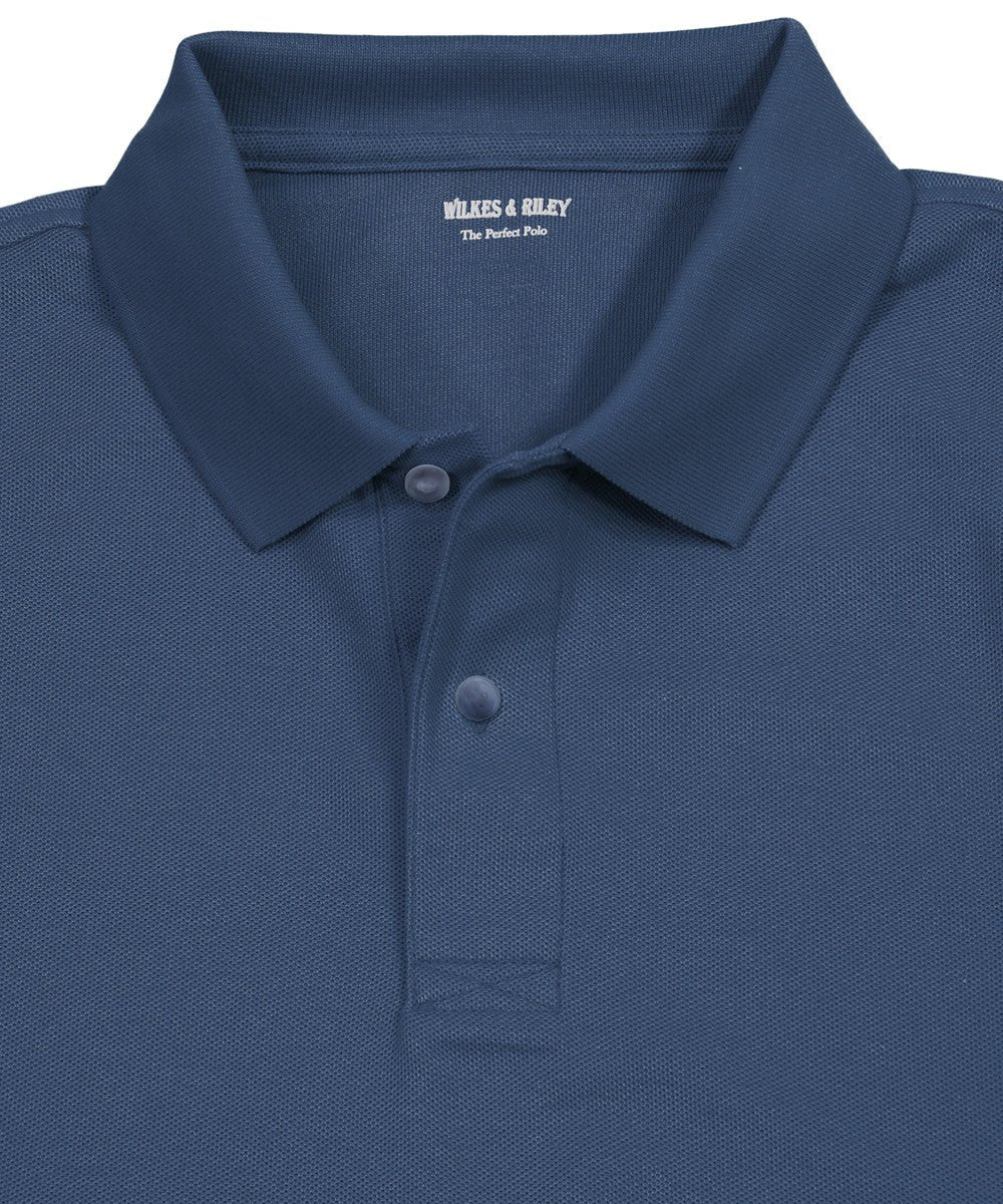 Navy Piqué Polo - Wilkes & Riley, LLC