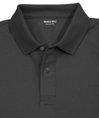 Black Piqué Polo