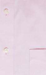 Classic Fit Pink Solid Point Collar Supima® Cotton Non-Iron Pinpoint Oxford Dress Shirt
