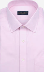 Wilkes & Riley Pink Solid English Spread Collar